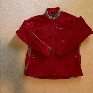 Patagonia Red fleece full zip Jacket